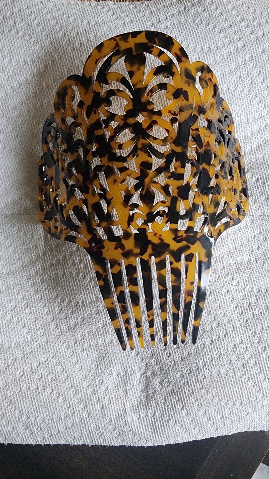 Faux Polynesian Tortoise Shell Turtle Shell Vintage Inspired Comb Etsy