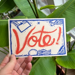 Votez ! Carte postale