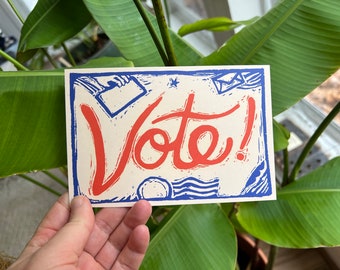 ¡Votar! Tarjeta postal