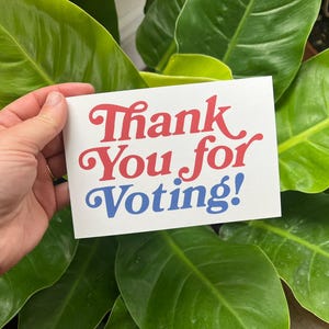 En vrac : merci d'avoir voté ! Cartes postales pour les électeurs