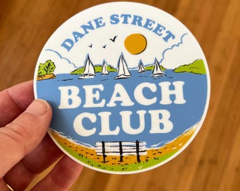 Dane Street Bellever Beach Club Aufkleber