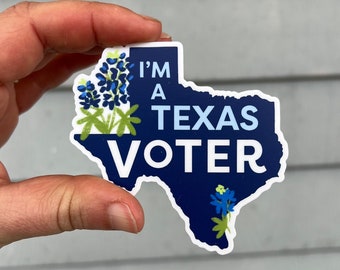 Soy una pegatina de votante de Texas