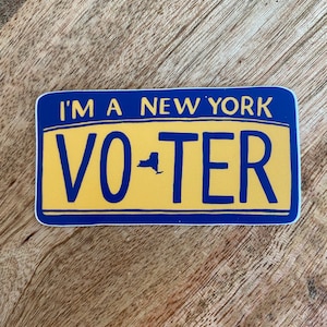 Ich bin ein New York Voter-Vinylaufkleber