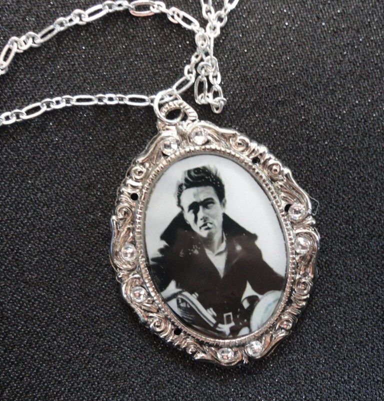 James Dean Silver Pendant Necklace Etsy