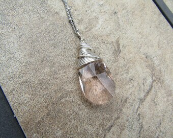 Blush Pink Swarovski Crystal Necklace