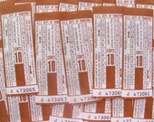 vintage tickets - 50 - Brisbane bus tickets - complete block