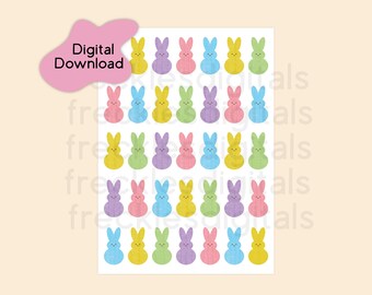 Printable Greeting Card - Easter Bunny - Digital Card