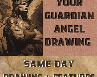 Who Is Your Guardian Angel? I Will Draw Your Guardian Angel Spirit Guide Psychic Drawing and Reading - Same Day Delivery, Digital Artwork