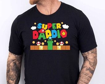Super Daddio Shirt, Funny Dad T-shirt, Father's Day Shirt, Super Dad Shirt, Gamer Daddy Shirt, Father Gift Tee, Fathers Day Gift Funny Shirt
