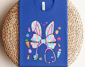 Bunny Nurse Shirt,Easter Nurse Tshirt, Easter Gift For Nurse, Easter Shirt For Nurse, Easter Medical Shirt, Easter Nursing Shirts, Nurse Tee