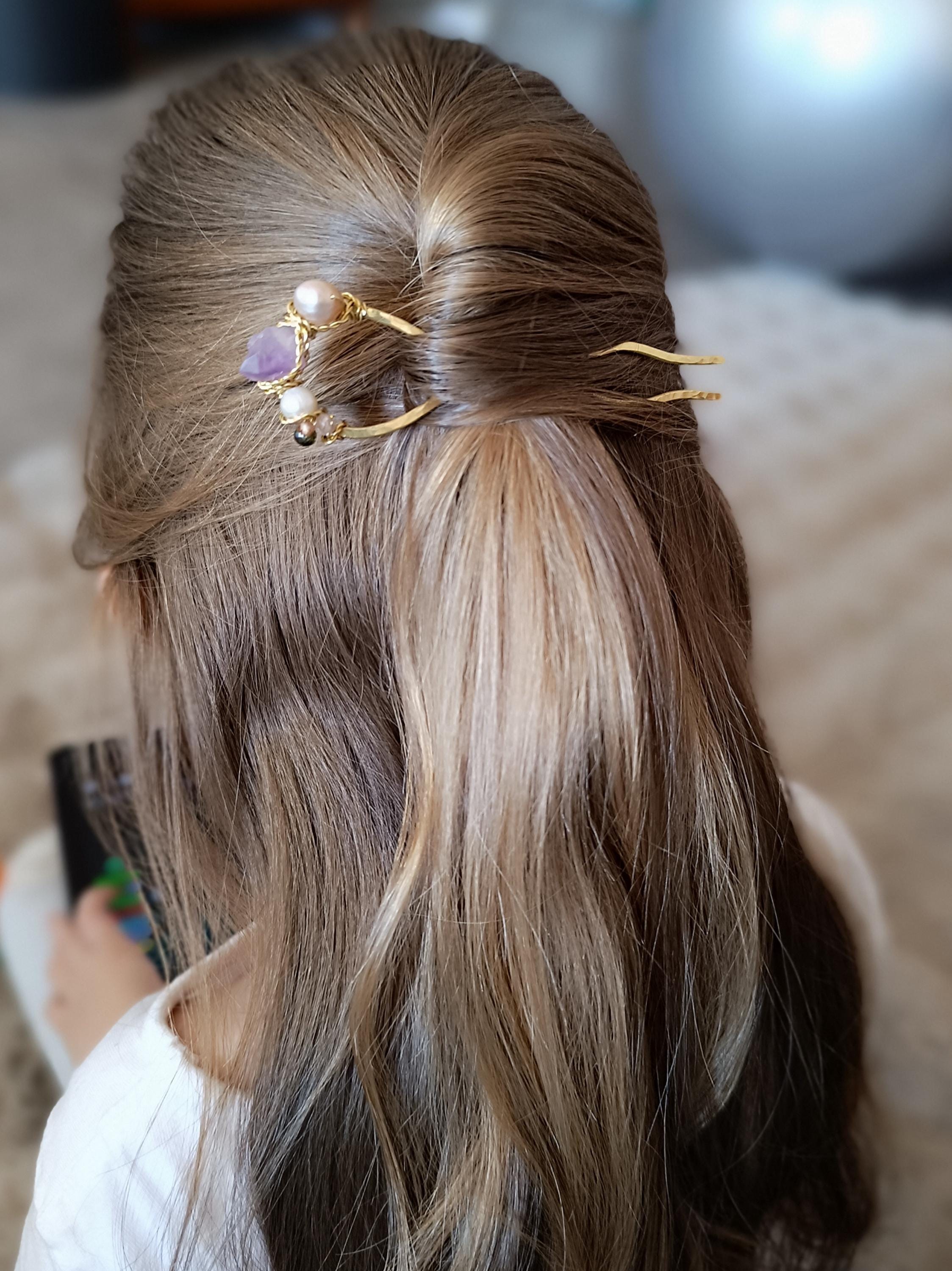 Magische Haarnadel Für Hochsteckfrisuren – 9 Cm, Schwarz, 3er Set