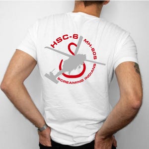 US Navy HSC 6 Screamin’ Indians Helicopter Squadron Tee | Unisex Softstyle Blend Tee | Naval Air Station North Island