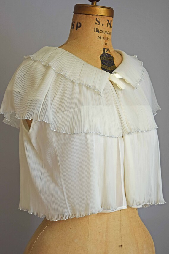 Always on my mind bed jacket | 50s pleated bed ja… - image 3