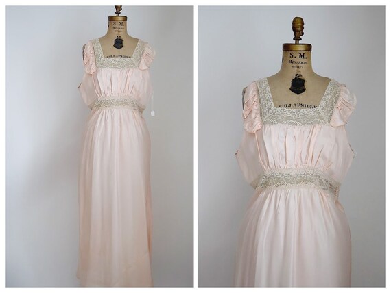 40s xl rayon nightgown