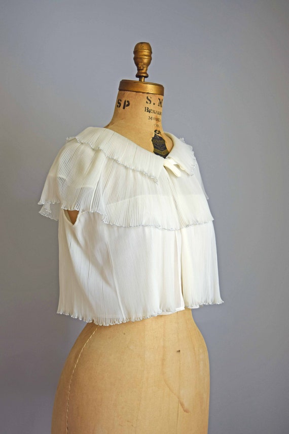 Always on my mind bed jacket | 50s pleated bed ja… - image 4