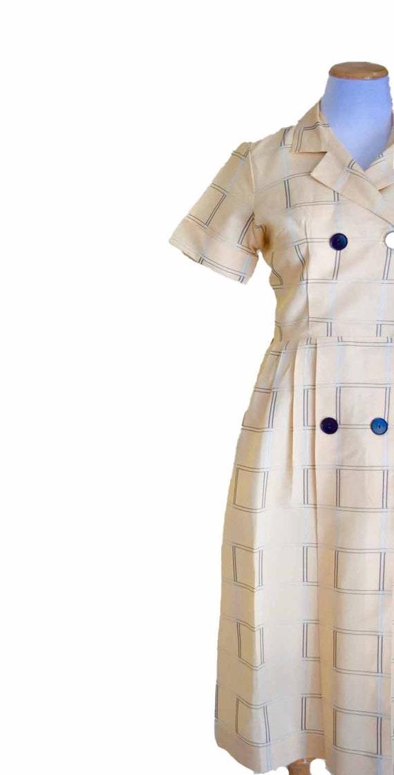 A Daytimer Dress | vintage 1940s dress | plaid 40… - image 2