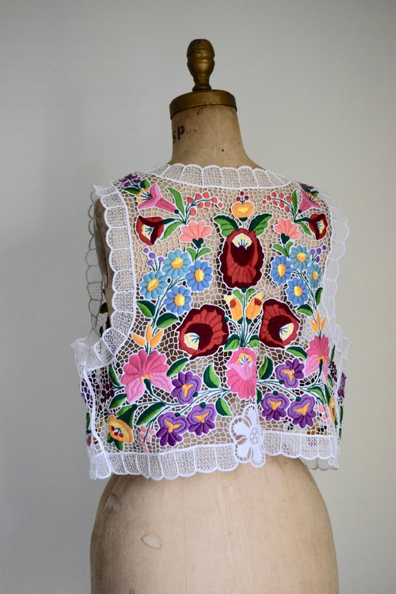 traditional hungarian hand embroidered folk peasa… - image 4