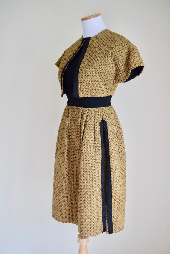 The Quilting Bee Dress | 1950s quilted dress with… - image 5