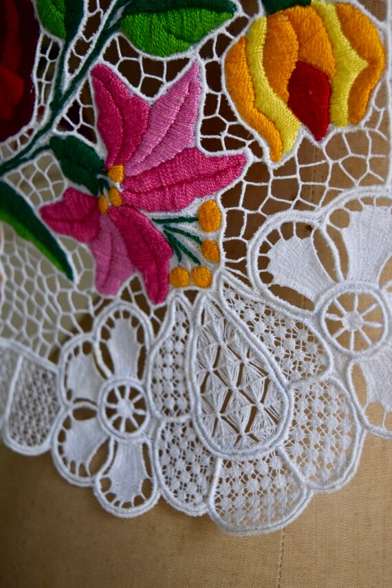 traditional hungarian hand embroidered folk peasa… - image 7