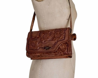 Giddy Up 40s Purse | Hand Tooled 1940s Handbag