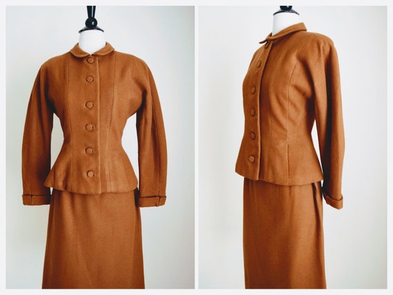 Tailored suit | vintage wool jacket and skirt | vi