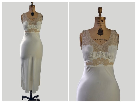 40s rayon nightgown | Terri - Lu