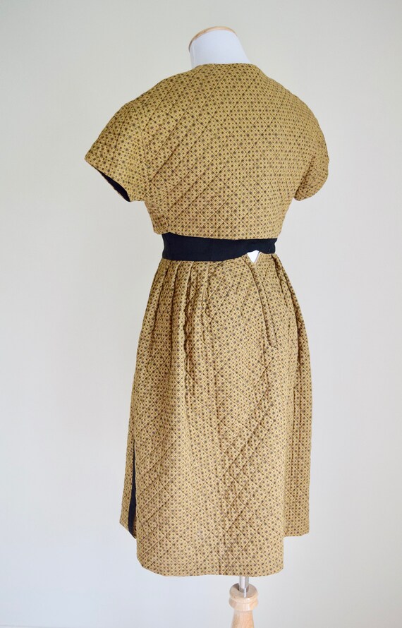 The Quilting Bee Dress | 1950s quilted dress with… - image 6