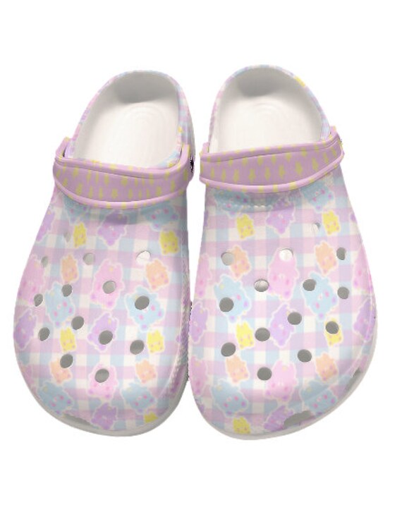 Gummy Bear Gingham Crocs men Kawaii Crocs Pastel Crocs - Etsy