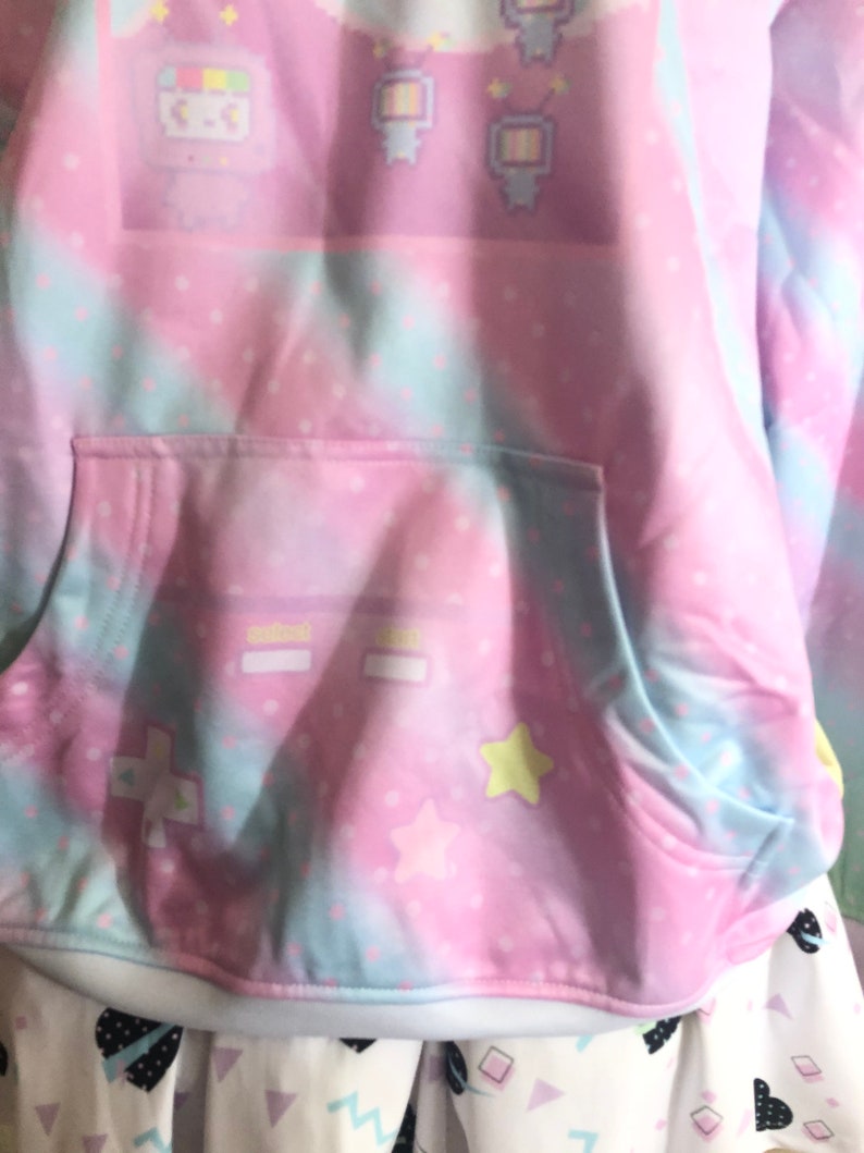 Kikko TV Pastel Video Game Yume Kawaii Sweater, Kawaii Sweater, Pastel Sweater image 3