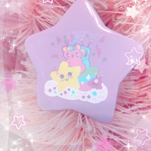 Kikko TV and Emotion Bear Star Button, Fairykei Button