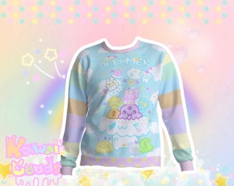 Dreamer Emotion Bear, Trixie, Sweetie Dreams, Daisy, Twinkle Sweater, Starry Rainbow Sweater, Fairy Kei Sweater, Fairykei Sweater