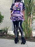 Candy Cemetery Pastel Goth Pumpkin Shorts, cute shorts, kawaii shorts, cute shorts, kawaii shorts, soft shorts, blommers