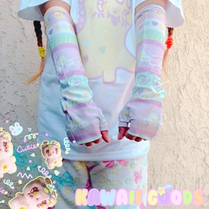 Kawaii Yume kawaii rainbow Gloves, Kawaii gloves, cute gloves, pastel accessories gloves