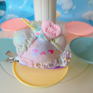 Dreamy Ice Cream Scoop Bear Hairclip. Fairykei hairclips, dreamy hairclips, kawaii hairclips, star hairclips, cute hairclips