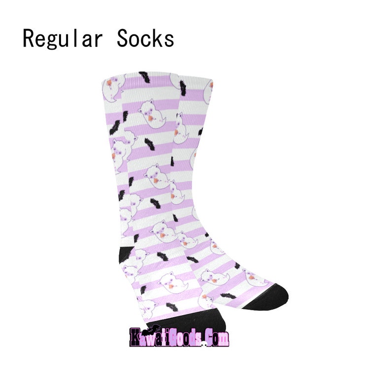 Pastel Cute Kawaii Ghost Pastel socks Pastel Goth Socks Alpaca Ghost Socks Creepy Cute Socks Ghost Socks Kawaii Socks
