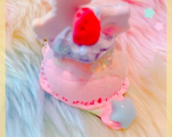 Decoden Dessert Hair clip , kawaii clip, fairykei clip, cute clip, pastel clip