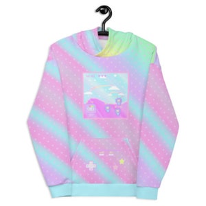 Kikko TV Pastel Video Game Yume Kawaii Sweater, Kawaii Sweater, Pastel Sweater image 4