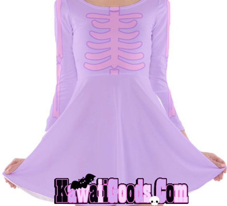 Skeleton Dress Bone Dress Pastel Goth Dress Etsy