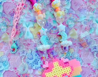 Twinkle crying Pixel  Necklace, pastel necklace, kawaii necklace, game  necklace, cute necklace, kawaii accessories,