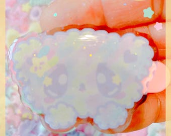 Pastella Glitter Sparkly Hair clip , kawaii clip, fairykei clip, cute clip, pastel clip