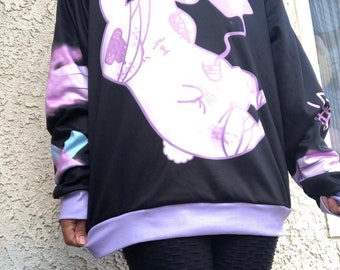 Hurt Bunny Yami Kawaii Sweater, Kawaii Sweater, Pastel Version