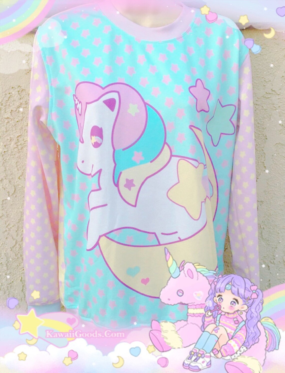 Sweetie Dream the Unicorn Sweater Starry Rainbow Sweater Etsy