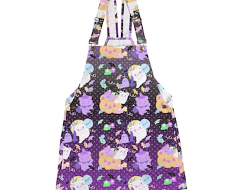 Candy Cemetery Overalls shorts, kawaii shorts, pastel overalls, fairykei shorts, yume kawaii dress, pastel shorts, pastel goth shorts