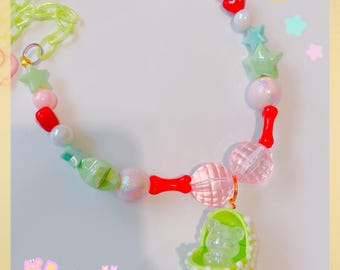 Kawaii Baby Carriage Necklace, pastel necklace, kawaii necklace, pastry necklace, cute necklace, kawaii accessories, cute accessories
