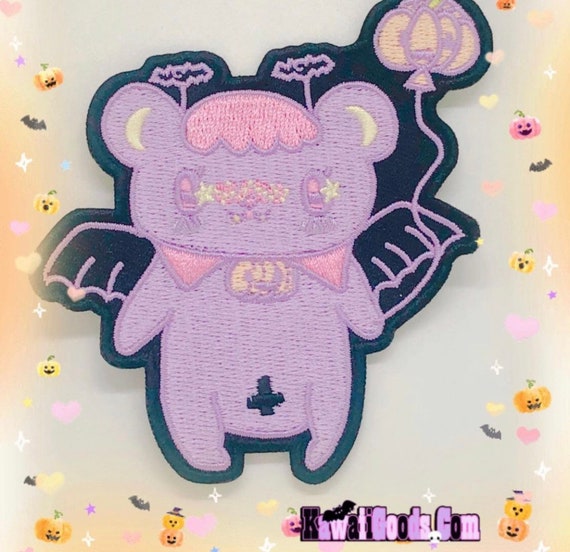 Tommy the Fangs Alien Bear Patch, bear patches, kawaii patches, cute  patches, vampire patches, kawaii patch, cute patch