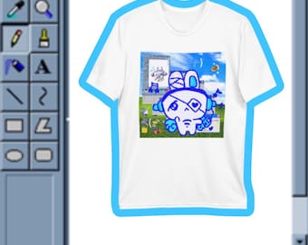 Maglietta Tenshi Usagi Fruitiger Aero Bunny, maglietta Kawaii, maglietta carina, maglietta pastello, abbigliamento pastello, abbigliamento carino, abbigliamento kawaii, pastello