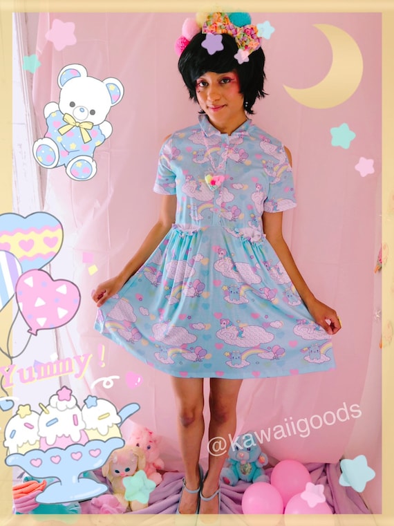 Sweetie Dreams and Trixie Dreamy Clouds Yume Kawaii Dress, Pastel Clothing, Kawaii  Clothing, Cute Clothing, Pastel Dress, Cute Dress, Kawaii 
