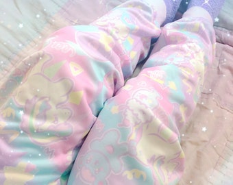 Sweetie Dreams Parfait 80s plush pants, Boystyle Fairykei, Boystyle pants, fairykei pants, cute clothing, kawaii clothing, pastel