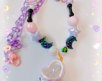 Kawaii Baby Carriage Necklace, pastel necklace, kawaii necklace, pastry necklace, cute necklace, kawaii accessories, cute accessories