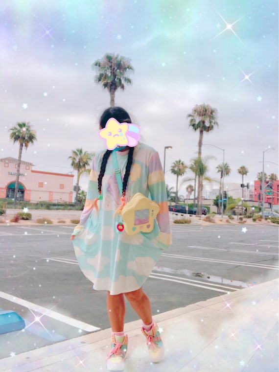 Emotion Bear Dreamy Clouds Yume kawaii dress, fairykei dress, cute dress, kawaii dress, pastel cloud dress, kawaii clothing, cute clothing, Emotion Bear Dreamy Clouds Yume kawaii dress, fairykei dress, cute dress, kawaii dress, pastel cloud dress, kawaii clothing, cute clothing,
